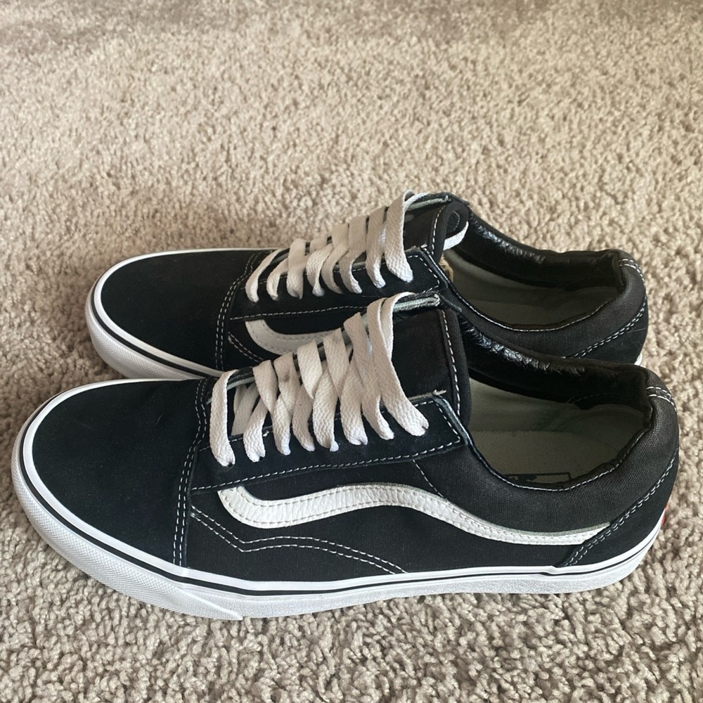 ❤️SOLD@mercari❤️Vans off the wall Oldskool sk8 Black and White suede Sneakers - Picture 9 of 17